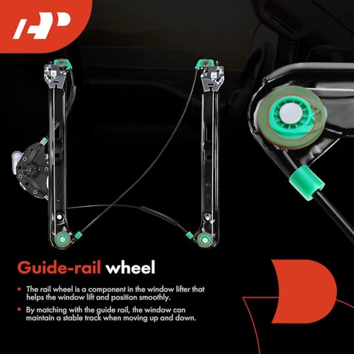 image for A-Premium Power Window Regulator without Motor Replacement for BMW E46