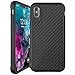 iPhone X Case | iPhone Xs Case | 10ft. Drop Tested | Carbon Case | Ultra Slim | Lightweight | Scratch Resistant | Wireless Charging | Compatible with Apple iPhone X/iPhone Xs - Black