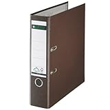 Leitz Quality Folder (Brown, Pack of 4, 80 mm)