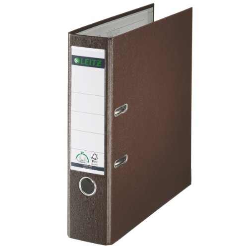 Leitz Quality Folder (Brown, Pack of 4, 80 mm)
