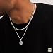 Amberta 925 Plata De Ley Esterlina Collar Para Hombre - Cadena De...