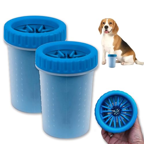 CAREFUNY 2 Pack Portable Dog Paw Cleaner, Washer, Buddy Muddy