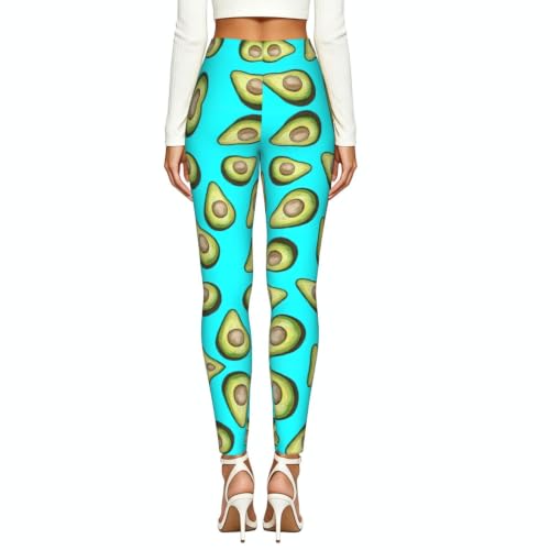 Leggings de compresión suaves de aguacate y frutas para mujer 3