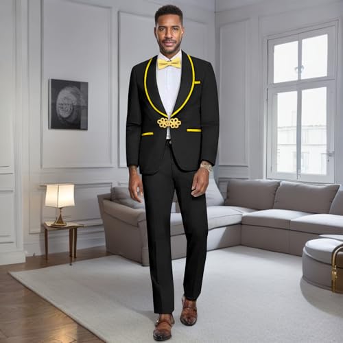 African Suits for Men Single Breasted Dashiki Jackets and Pants 2 Piece Set Dashiki Clothes with Belt2