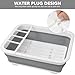 Tiawudi Collapsible Dish Drying Rack, Pop Up Dinnerware Drainer, Portable Plate Organizer for Kitchen RV Campers Travel Trailer, Space Saving Kitchen Storage Tray