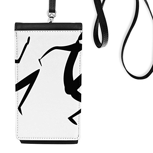 Faux téléphone intelligent cuir sac suspendu contre les rayures