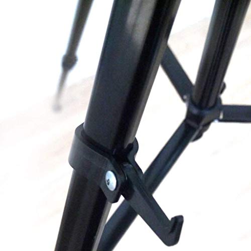 Cavalletto in Alluminio, cavalletto Pieghevole Portatile da Esterno per artisti, Regolabile da 60 a 160 cm, Nero