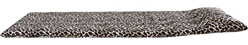 Relaxzen 10-Motor Massage Plush Mat With Lumbar Heat And Removable Cover And Pillow, Leopard #TOP3