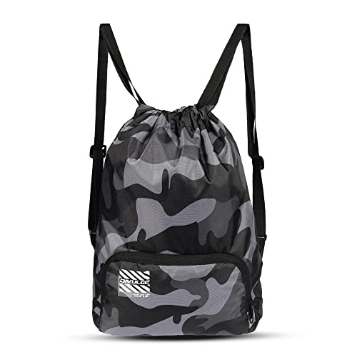 Image of DIVULGE Meteor16 liters Polyester Drawstring bag, daypack Gym bag Rucksack Backpack With Zip Pocket