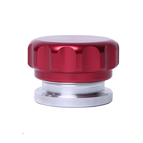 Tapa para combustible de 5 cm de aleación de aluminio rojo con cuello de rellenado