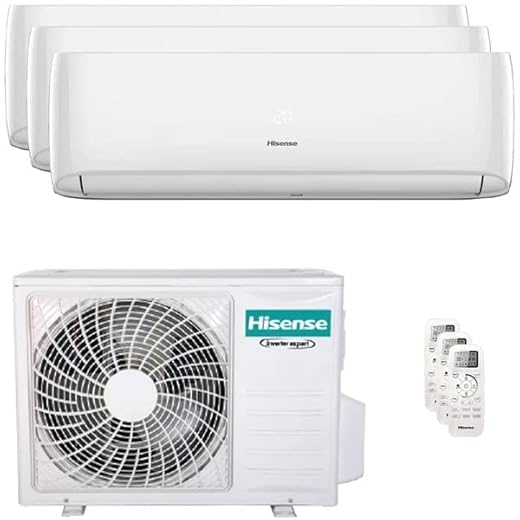 Climatizador Hisense Trial Split 3AMW62U4RJC 9000 BTU + 9000 BTU - WiFi incluido - Novedad 2022