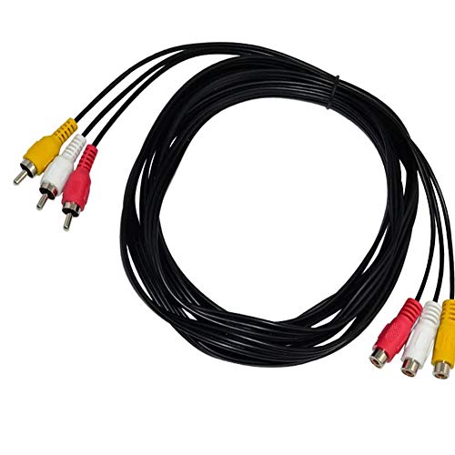 Blacell 10ft 3RCA male to female Audio Composite extension Video Cable DVD