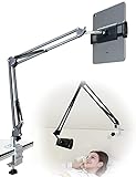 Elekpopu iPad Holder Stand Tablet Mount Clamp with Flexible Bionic Arm & Strong Structure for Bed &...