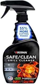 Kona Best Grill Cleaner for Outdoor Grill - Exceptional Oven Cleaner | Heavy Duty, Non-Toxic, Fume-Free Kitchen Degreaser Spray | Eco-Friendly Outdoor Grill Degreaser & BBQ Grill Cleaner Spray - 23oz