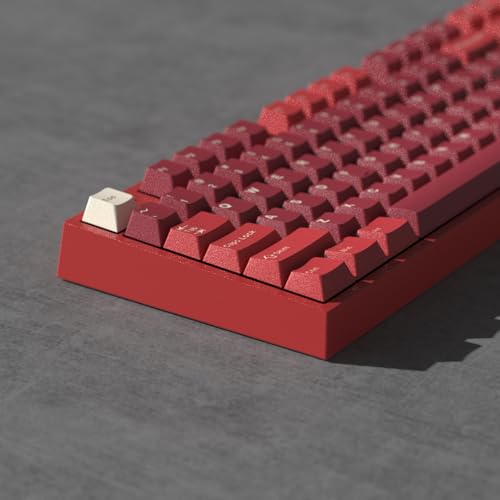 Image of Fogruaden PBT Keycaps Set, Cherry Profile Custom Red Keycap for Mechanical Keyboard