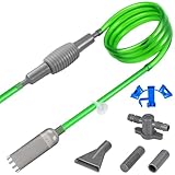 Kit de nettoyage d'aquarium - 3 embouts, tuyau de 3 m et valve de tuyau - Kit de nettoyage...