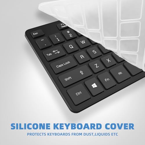 Image of USB Wired Keyboard for Window,Comfortable Quiet Chocolate Keys, Durable Ultra-Slim Wired Computer Keyboard(QWERTY) for PC, Windows 11 /10 /8 /7 /XP /Vista KB1430
