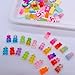 Bulk Assorted Resin Candy Pendant,Grandient 3D Gummy bear Charms for Jewelry Necklace Earrings Bracelet Art Craft Project Making (70pcs with hole)