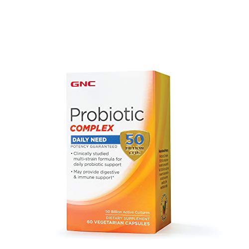 GNC Probiotic Complex Daily Need with 50 Billion CFUs, 60 Capsules, Daily Probiotic