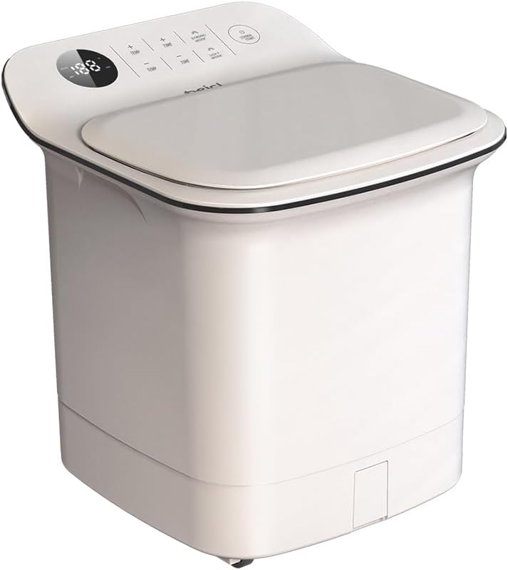 13-inch Foot Spa with Fully Automatic Electric Massage Dual-Action System, Integrating Electric Massage Rollers and Shiatsu Functionality, Featuring a Timer and Water Temperature Control 13-inch Foot Spa with Fully Automatic Electric Massage Dual-Action System, Integrating Electric Massage Rollers and Shiatsu Functionality, Featuring a Timer and Water Temperature Control