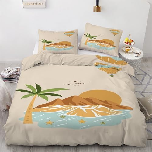 Housse de couette 160x200 fermeture éclair parure microfibre - 2