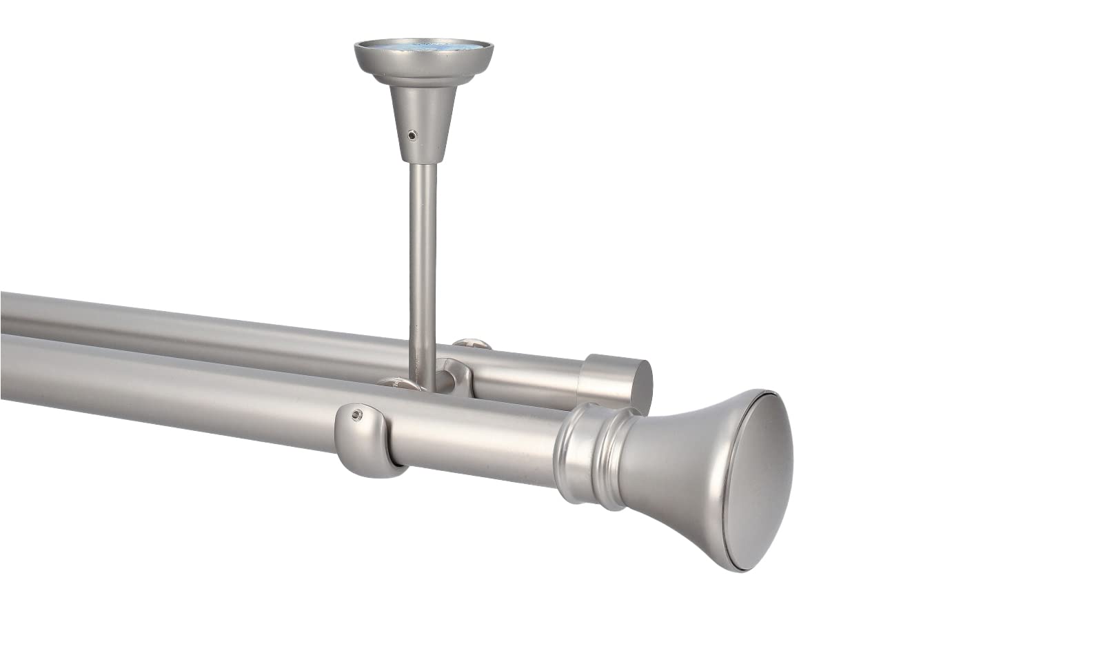 HDTL 25/19mm Kit de tringle a rideau Metal Fixation au Plafond Acier Inoxydable 140 cm Eufeme HDTL 25/19mm Kit de tringle a rideau Metal Fixation au Plafond Acier Inoxydable 140 cm Eufeme