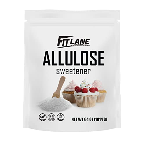 Allulose Sweetener 4 Lbs - Pure Low Calorie Zero Net Carb Natural Keto Powder With No Aftertaste - Perfect For Baking And Sweetening Your Favorite Foods - Fit Lane Nutrition Value Size Bag (64 Oz) #TOP20