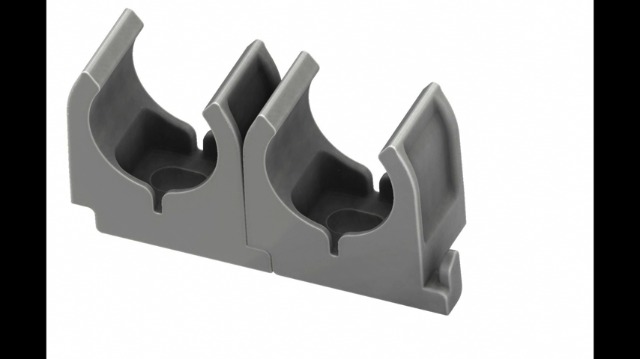 Sonew Clip Portatubo Per Immersioni – Doppio Supporto In Plastica Nera Con Fibbia A Scatto Per BCD, Accessorio Subacqueo Per Gestire Due Tubi LP E Regolatori