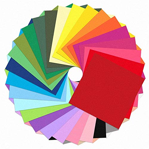 Outuxed Seidenpapier-Quadrate, 10,2 cm, 30 verschiedene Farben, für Bastelarbeiten, Scrapbooking, Scrunch Art, 3000 Stück Cover