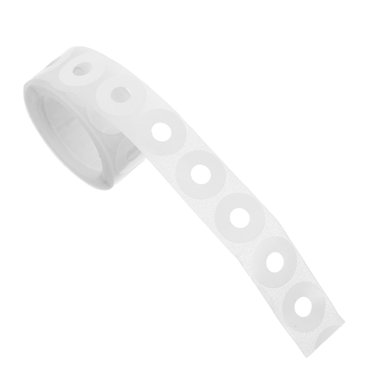 Tofficu 1 Roll of Ring Binder Hole Reinforcement PVC Reinforced Label Punch Hole Self Adhesive Paper Hole Sticker DIY Hole Repair