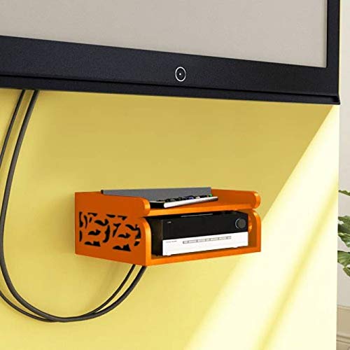 WOOD IN STYLE Set Top Box Shelf (Orange) Amazon.in Home & Kitchen