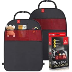 Cubre Asiento Trasero Royal Rascals | 2 Alfombrillas contra Patadas | Protector de la tapicería del Asiento del Coche | Bolsillos organizadores | Protección Resistente contra Manchas y Patadas | Producto Premium