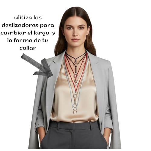 Pendentif qui tourne ? Solution avec ce collier choker extensible - 6