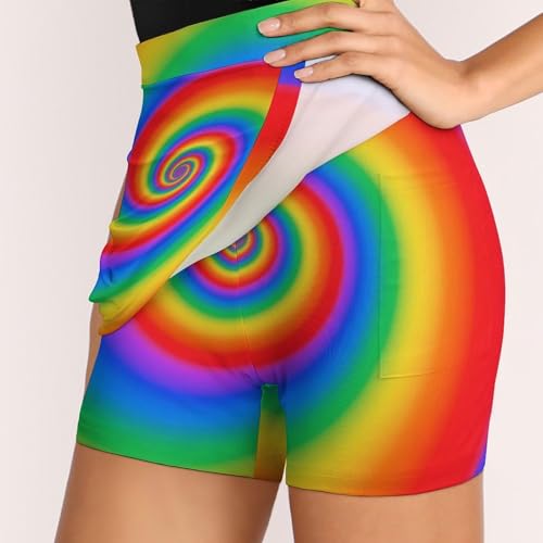 Women's Skort Bodycon Modesty Shorts Elastic Waist Skirt with Built-in Shorts3