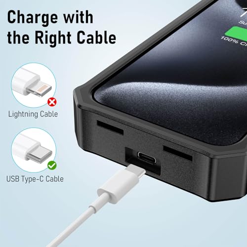 image for ZEROLEMON RuggedJuicer Battery Case for iPhone 15 Pro Max Black | 1000