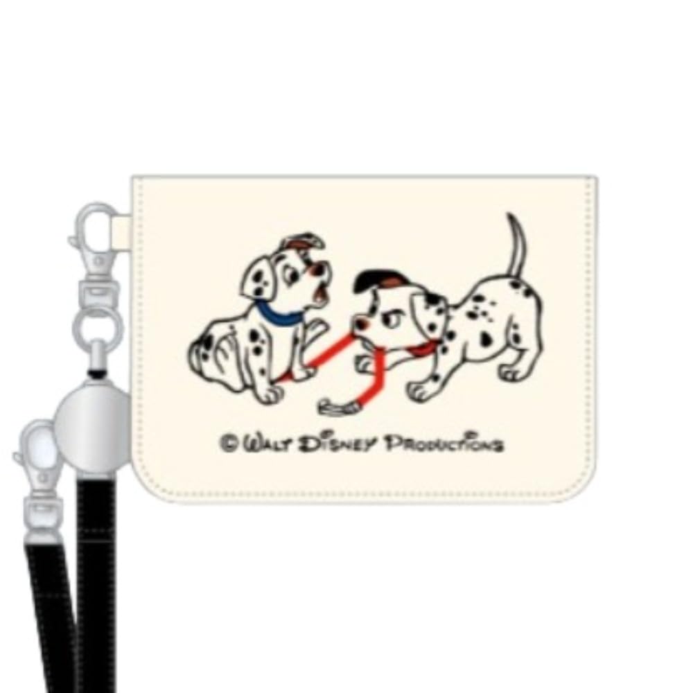 マリモクラフト(Marimocraft) Marimo Craft SGART-022 Bi-Fold Pass Case, 101 Dalmatians (W x H x D): 3.9 x 2.8 x 0.4 inches (100 x 70 x 10 mm)