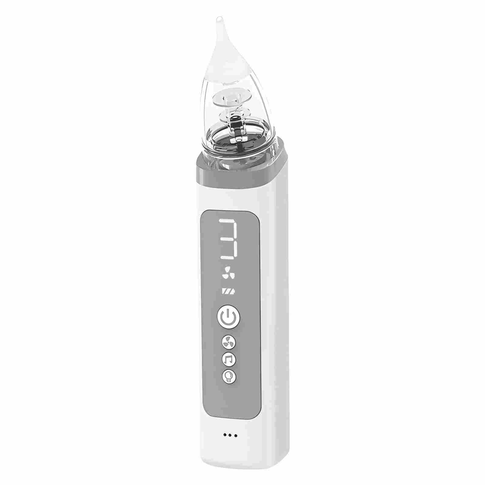 Aspiratore nasale per neonati, con schermo LCD, 9 livelli di aspirazione, ricaricabile tramite USB-C, silenzioso (< 60 dB), anti-reflusso, per neonati e bambini piccoli