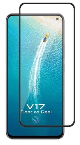 Image of HD Tempered Glass Screen Protector Compatible For Vivo V17, V19, V19 Neo With Edge To Edge Coverage And Easy Installation Kit