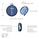 Ultimate Ears MINIROLL Ultraportabler wasserdichter Bluetooth-Lautsprecher, starker Bass, staubdicht nach IP67, 40 m Reichweite – Majestic Blue