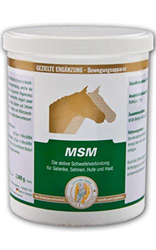 Equipower Vetripharm MSM | 800 g | Einzelfuttermittel für Pferde | Aktive Schwefelverbindung