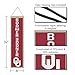 WinCraft University of Oklahoma Sooners Boomer Sooner 8x32 Inch Vertical Wool Embroidered Hanging Banner