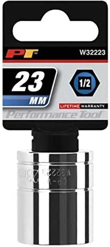 Soquete Sextavado de 23 mm com Encaixe de 1/2 Pol. Performance Tool W32223
