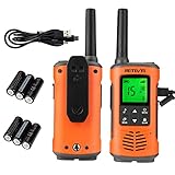 Walkie talkie a prueba de agua; IP67 a prueba de agua resiste la inmersión hasta 1 m durante 30 minutos ； perfecto para esquiar, hacer surf, actividades al aire libre