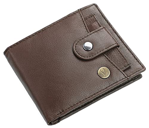WildHorn Leather Wallet for Men (Carob Brown)