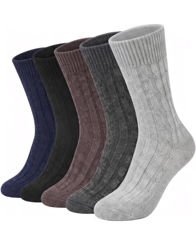 Image of Loritta Wool Socks for Women, Winter Warm Hiking Boot Socks Gifts