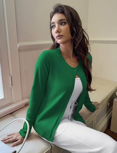 Image of OmicGot Women's Long Sleeve Shrugs Open Front Cropped Cardigan Sweater Bolero Shrugs S-XL