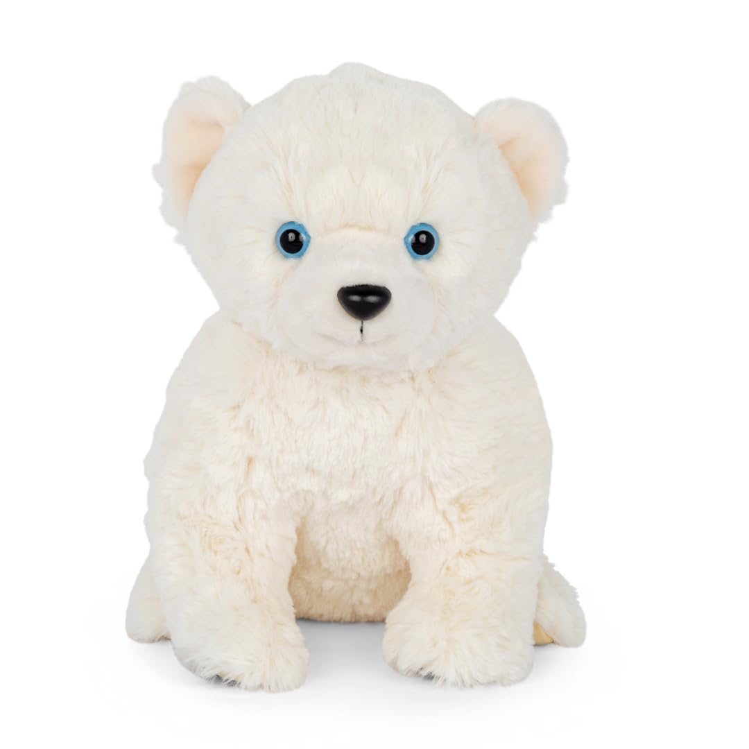 Fahlo Tracking Plush | 12" Plush Toy with Interactive 3D Tracking Map | Supports Wildlife Conservation | Eco-Friendly Ages | (Polar Bear)