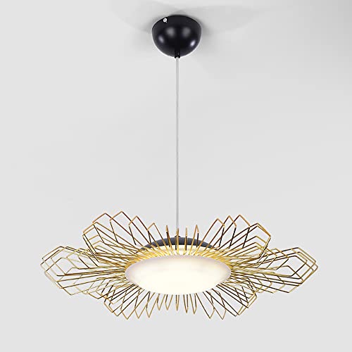 Lustre restaurant iron bird's nest de style cage métallique pour salon et chambre