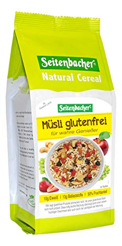 Seitenbacher Gluten freies Müsli I glutenfree I lactosefrei I viele Früchte I viele Nüsse I (1x 375 g)