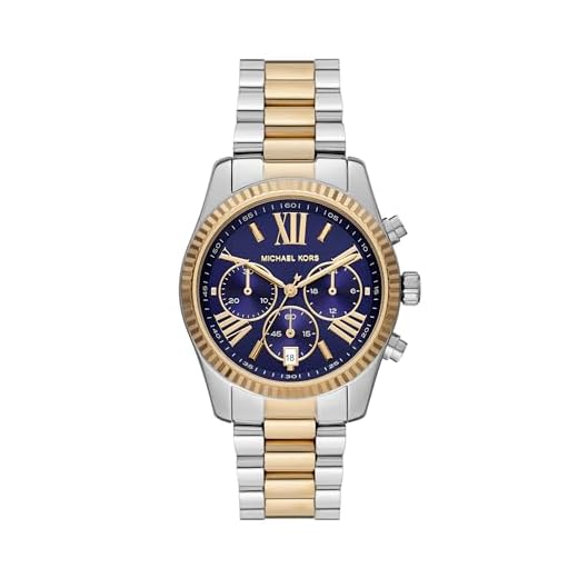 Michael Kors Ladies Lexington Wrist Watch, Two Tone Chronograph, One Size, MK7218 - Lexington Chronograph Bracelet Watch